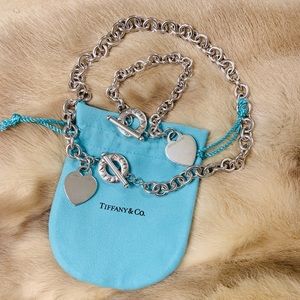 Tiffany & Co. Heart Tag Toggle set